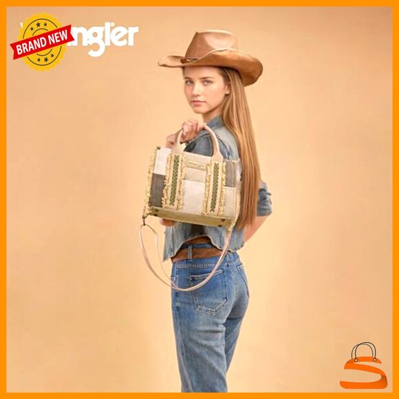 Canvas Tote Bag with Adjustable Strap, Multiple Pockets, Zipper Closure - Picture 3 of 7